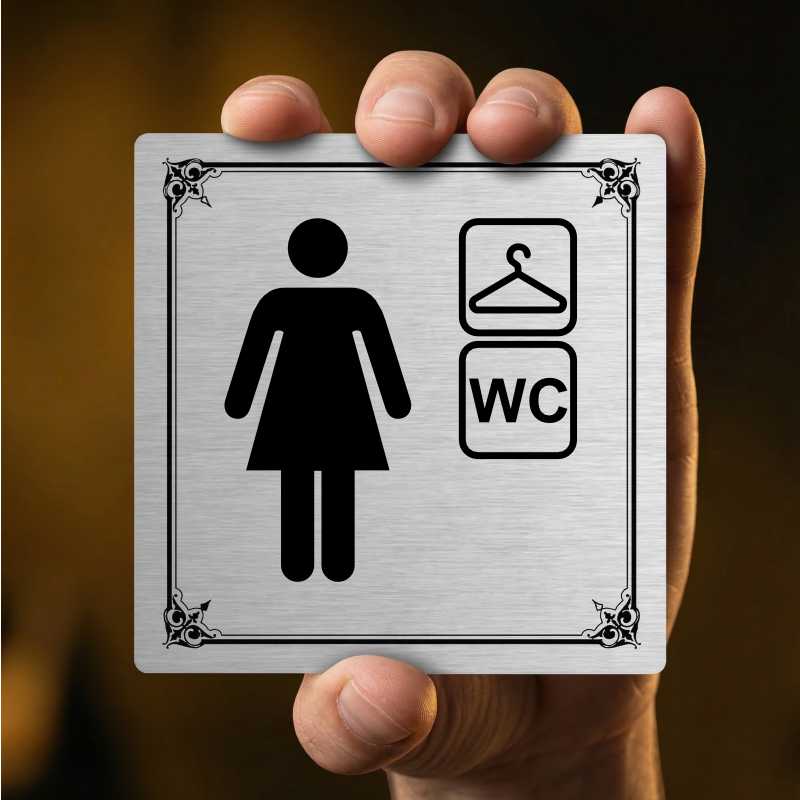 Piktogram Šatna ženy, wc
